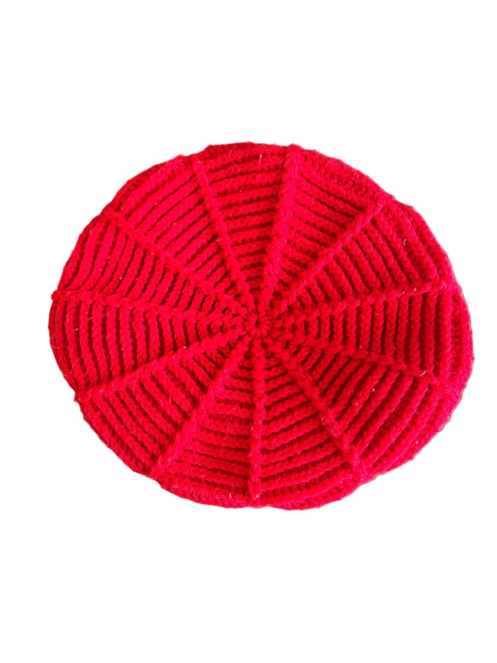 Vintage Hand Knit Cabbie NewsBoy Baker Boy Hat - Picture 6 of 10
